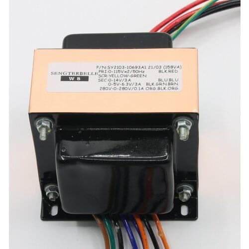 158W Home Audio EI Type Power Transformer 280V-0-280V 0-5V-6.3V 0-14V For Cary Tube Preamplifier