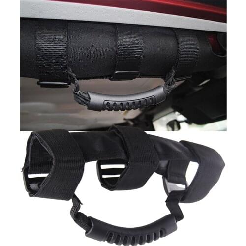 2 Pcs Roll Bar Grab Handle Grib Hand Holder Vehicle Replacement Parts for Jeep Wrangler CJ YJ TJ JK JL