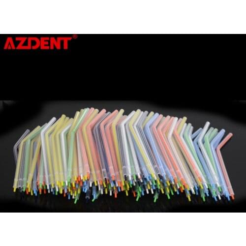200Pcs/Pack Dental Disposable Air Water Spray Nozzles Tips Mixes Color for 3-Way Air Water Syringe
