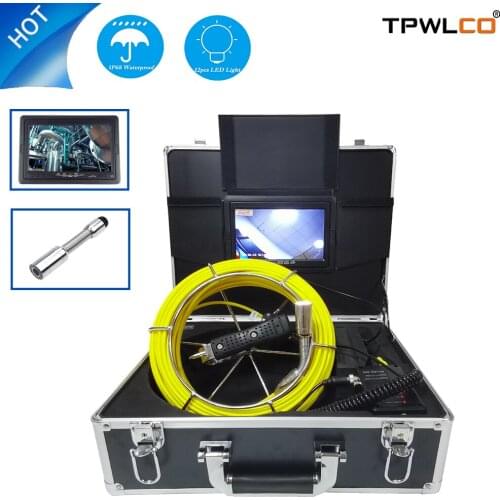 7 Inch 20M Pipe Inspection System 23mm Camera Head HD Drain Sewer Pipeline Industrial Endoscope Camera