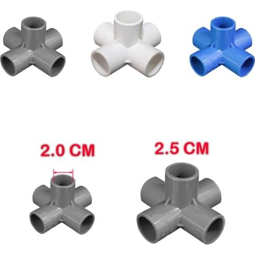 DIY Party decoration shelf 3D five channels fittings for pipe/pole, tent/shelf /wardrobes /balloon arch accessories 10 pcs/lot