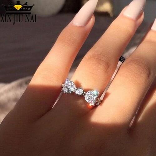 Brand exquisite elegance sparkle butterfly Fast-selling explosive European foreign trade ornaments butterfly zircon diamond ring
