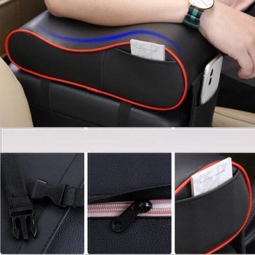 PU Leather Car Armrest Mat Box Cover Accessories for tucson 2019 bmw e53 mazda 2 volvo v50 renault megane 4 bmw x3 bmw x1