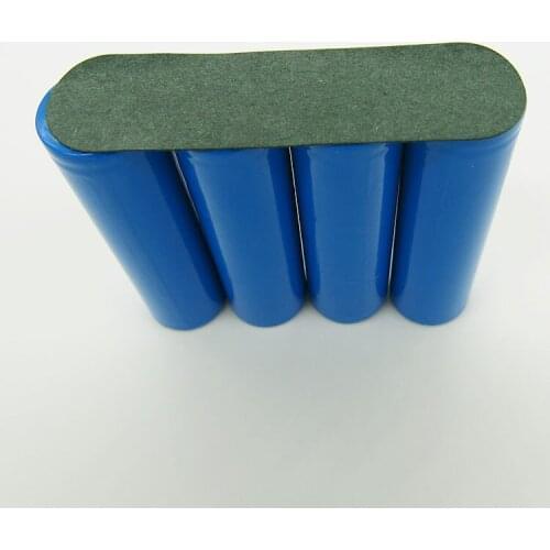18650 barley paper insulation gasket section 4 elongated shape lithium battery shell green tape back 1 25