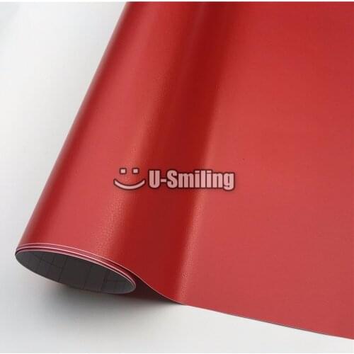 Red Leather Texture Vinyl Wrap Car Decal Sheet Film PVC Stickers Car Styling Motorcycle Console Computer Skin Cover