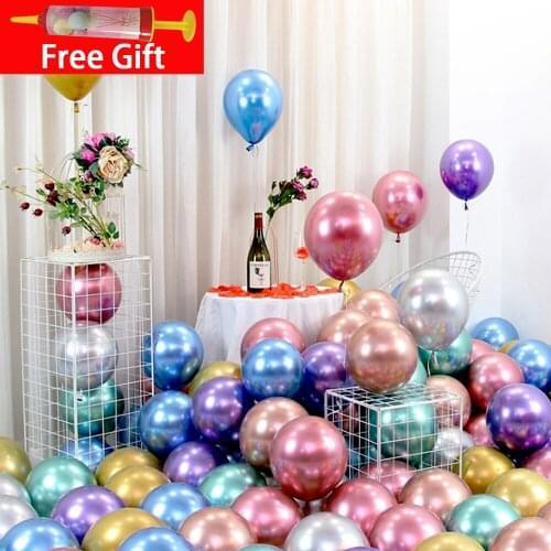 50pcs 10inch Metal Balloon Happy Birthday Party Decoration Kids Boy Girl Adults Wedding Birthday Ballon Bride To Be Baloon
