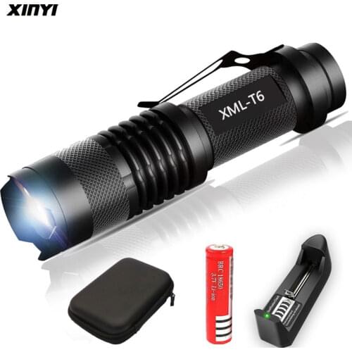8000LM Mini Led flashlight Super Bright torch Q5/T6/L2 linterna led lanterna Zoomable fishing Camping Bicycle Light 14500/18650