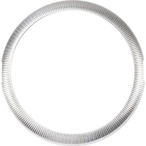 Black/Chrome Universal 7" CNC LED Headlight Cover Front Headlamp Trim Ring Protector For Honda Yamaha Suzuki Kawasaki Cafe Racer