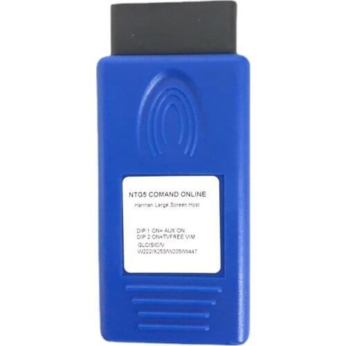 Newest For COMAND ONLINE NTG5 OBD AUX IN & VIM ACTIVATOR work for C/GLC/S/V CLASS W205 X253 W222 W447 NTG 5 AUX