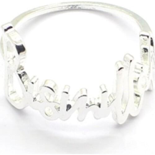 New metal alphabet Bismillah napkin ring napkin ring napkin ring spot free shipping