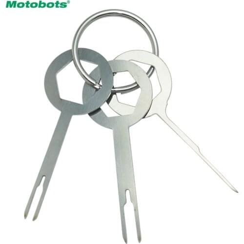 MOTOBOTS 1Set Car Terminal Wiring Crimp Connector Extractor Pin Removel Key Tool Auto Terminal Removal Tool Kit #FD5754