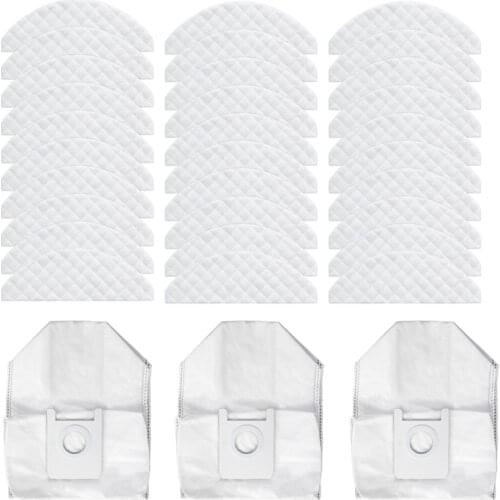 Promotion!33Pcs for Roidmi EVE Plus Robot Vacuum Cleaner Dust Bag Disposable Mop Cloth Cleaning Replacement Parts