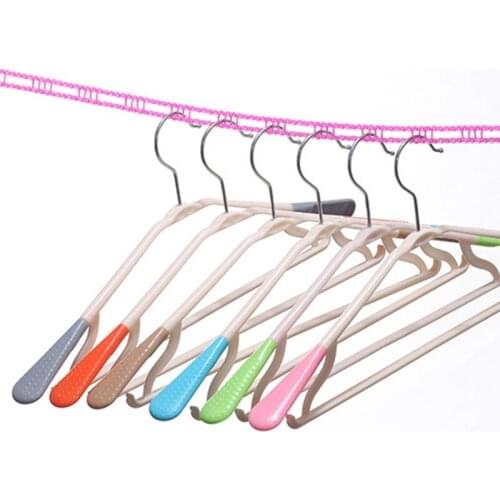 Dry Or Wet Hangers High-Grade Wide Shoulder Plastic Hangers Multifunctional Coat Hangers Portable Suit вешалка