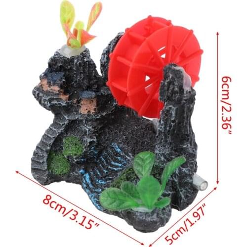 Aquarium Decoration Simulation Rockery Resin Crafts For Fish Tank Landscaping HX6D