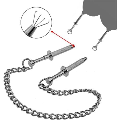 Retractable Paw Nipple Clamp For Women Piercing Nipple Ring Clip Shield Body Piercing Jewelry Adult Game Bdsm Claws Bondage 18