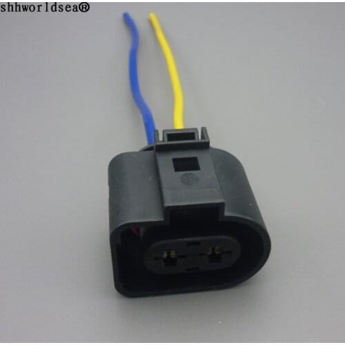 Worldgolden 2 Way 6.3mm 1J0973752 1J0 973 752 Waterproof Female Plug Auto Sealed Fuel Injection Connector For VW Toyota Honda Hy