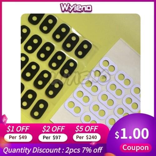 Wyieno 10pcs Camera Glass For Samsung galaxy A6 Plus 2018 A605F / A8 a530 / j4 Plus j6 j7 Back Rear Camera Glass Lens with Glue