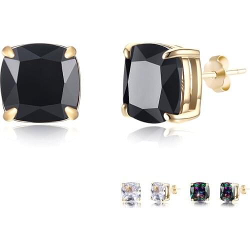 ZEMIOR 925 Sterling Silver Earrings Simple Design Cubic Zirconia Woman Earrings Fashion Jewellery To Send Friends Gifts