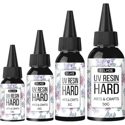 1PC Hard Resin Mold Glue Curing Epoxy Resin Sealers Solar Cure Sunlight Activated Hard UV Resin Glue DIY Jewelry Making Tools