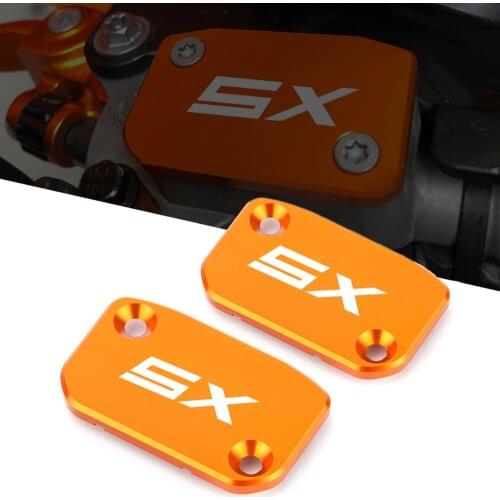 125/150/250 SX Logo Motorcycle 2PCS Front Brake Reservoir Cap Cover For KTM 125sx 150sx 250sx 2016 2017 2018 2019 2020 2021