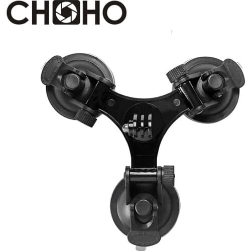Car Suction Cup Holder Triangle low Angle for Go Pro Hero 8 6 7 5 4 9 SJCAM SJ4000 XiaoYi Xiaomi Yi 4K Gopro Accessories