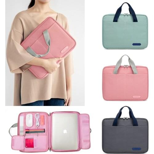 Laptop Bag Case for Macbook 13 14 15 Inch Laptop Sleeve Briefcase 15.6 Notebook Bag For Dell Acer Asus HP Business Women Handbag