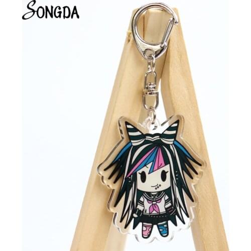 Danganronpa Acrylic Keychain Dangan Ronpa Super Nanami ChiaKi Nagito Komaeda Monokuma Kirigiri Kyouko Enoshima Junko Key Chain