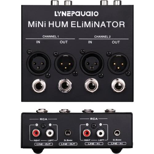 Compact Hum Eliminator Box 4 Channel Passive Buzz Destroyer Noise Canceller For Circuit Current of Musical Instruments