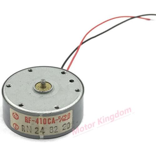 MABUCHI RF-410CA 10mm Ultrathin Micro Round Solar DC Motor DC 1.5V 2V 3V 5900RPM For Audio Recoder CD Player