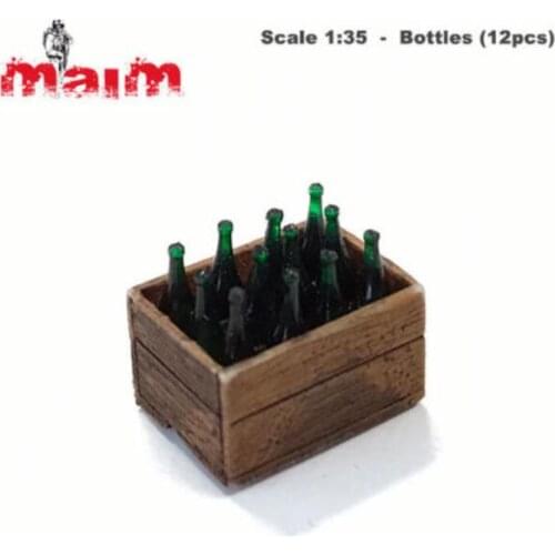 1/35 Scale Unpainted Resin Figure Bottles 12 pcs collection figure