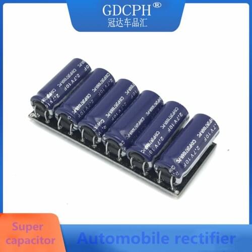 Módulo condensador de faradio, 16V, 1F/2F, 2,7 V, 10F, supercondensadores con placa de protección