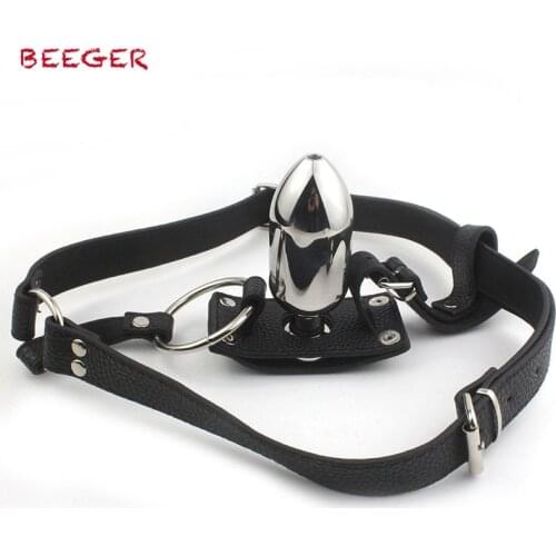 BEEGER Stainless Steel Enema Plug, include enema bag, Premium steel plug for premium enema enjoyment