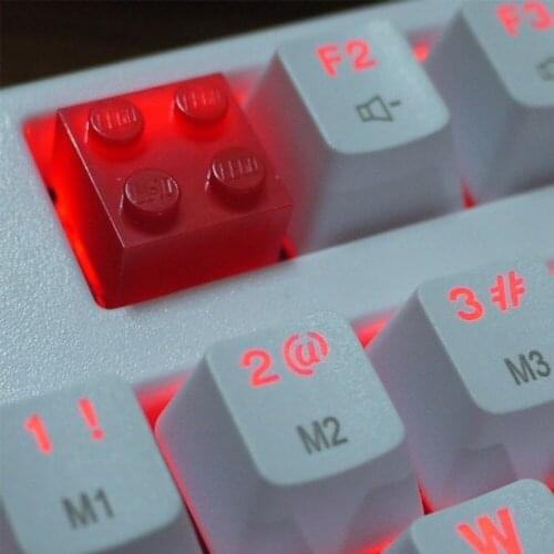 DIY Resin Keycaps For Cherry Mx Switch Mechanical Game Keyboard White Black Red Blue Pink Yellow Color Keycaps For Doll Toy DIY