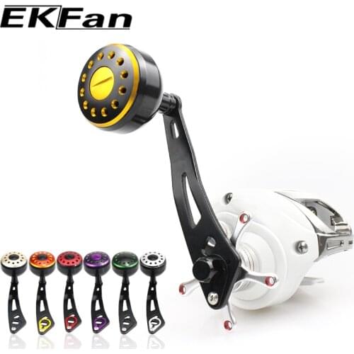 Ekfan 8MMX5MM Fishing Reel 100MM Handle Aluminum Alloy Knob Fit suitable For Daiwa Baitcasting Reel wheel Parts Accessory