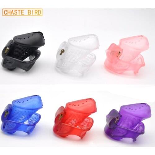 Queen Sex Training Male New Design Chastity Device Plastic Lightweight Breathable Cock Cage Adult Belt Sex Toys With Code Lock