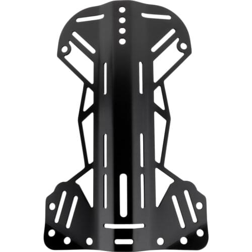 MagiDeal Standard Scuba Tech Diving 5052 Aluminum Backplate for BCD Harness System Hardware Diving Accessories Black
