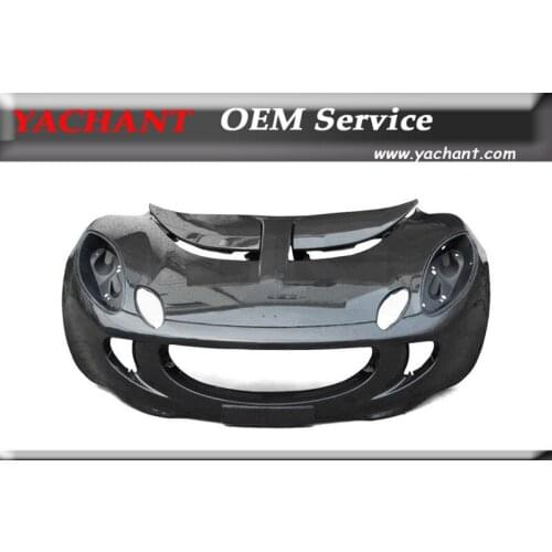 Car-Styling Dry Carbon Fiber Front Bumper Front Bar Fit For 2001-2007 Lotus Elise S2 OEM Style Front Bumper Clamshell