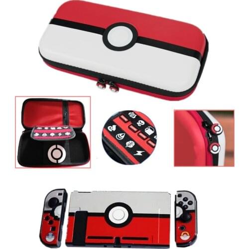 Storage Bag for Nintend Switch Console Carry Durable Case Pouch Box Game Card holder for NS Nintend Switch Accessory forPokeball