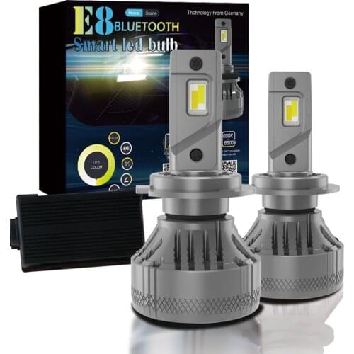 XENPLUS LED Headlight Bulbs E8 Super Bright H4 H7 H11 9005 9006 9012 80W 20000LM 6500K 2PCS