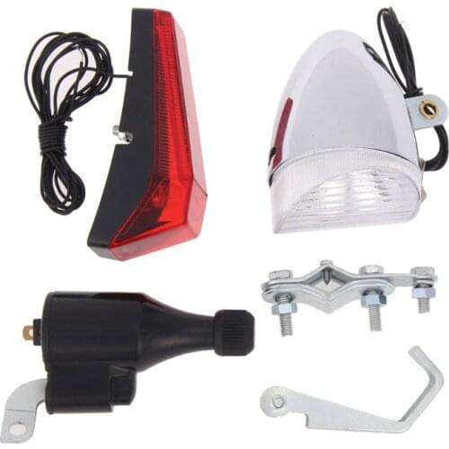 SX03 Bicycle Vintage Modification Retro Bike Front Light Lamp LED Fixie Headlight with Bracket Handle Repair Ridding Supplies