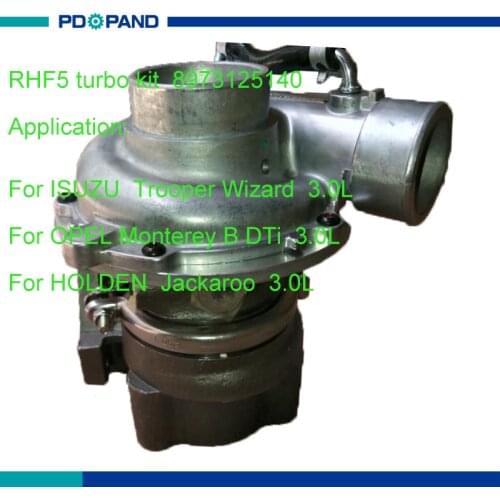 RHF5 turbocharger part turbolader for ISUZU HOLDEN Jackaroo 3.0L 157HP 4JX1 8971371097 8971371098 8971371099 860065