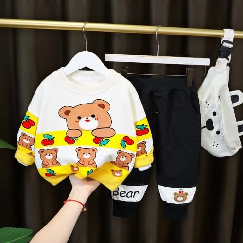 Spring Autumn Baby Boys Clothing Sets Fashion Children Tracksuit For Kids Outfit 1-4 Years Kids Long sleeve+Pant 2Pcs Sportswear