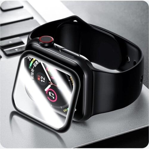 Full screen protector film for Apple watch 5/4/3/2 9H 3D Tempered protective glass for iwatch 42mm 44mm 38mm 40mm