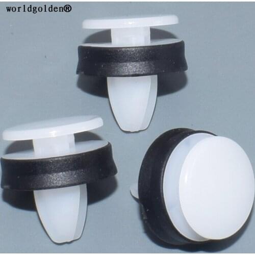Worldgolden 100pcs plastic clip Fender Moulding Clip for FORD W716507S300