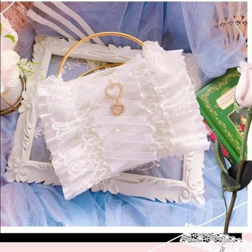 Japanese Lolita Shoulder Bag French Mori Girl Sweet Lolita Handbag Cos Loli Tea Party JK Cosplay Bag