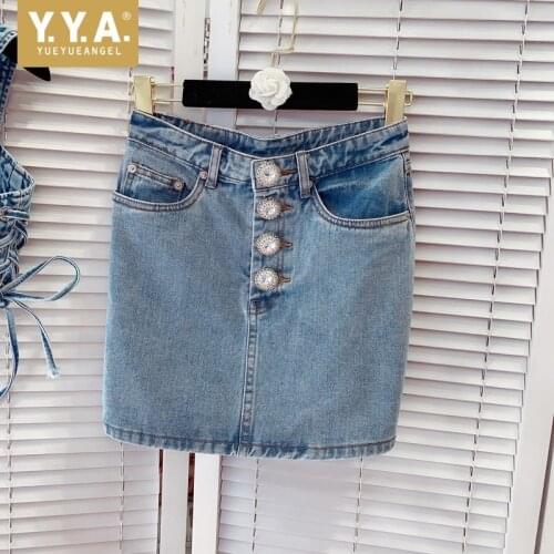 YueYueAngel Denim Skirts For Women