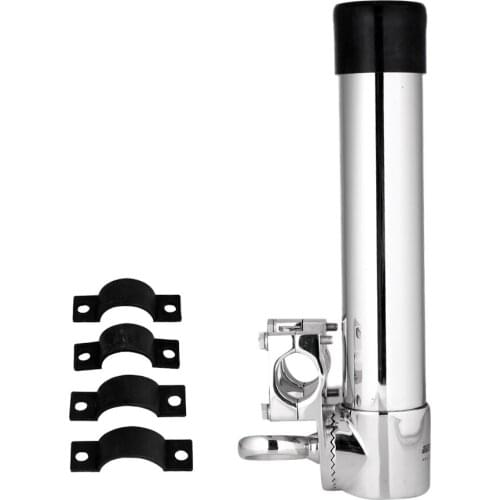 316 Stainless Steel Clamp On Fishing Rods Holder Adjustable For Rail 25-32mm