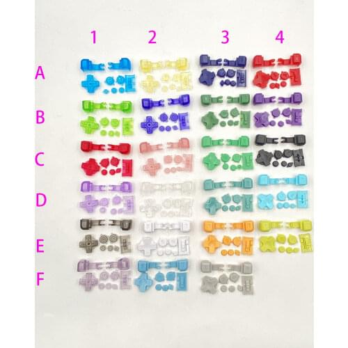 10SETS Red Black Grey Plastic A B Select Start L R Buttons D Pad For GBA SP Full Button Set