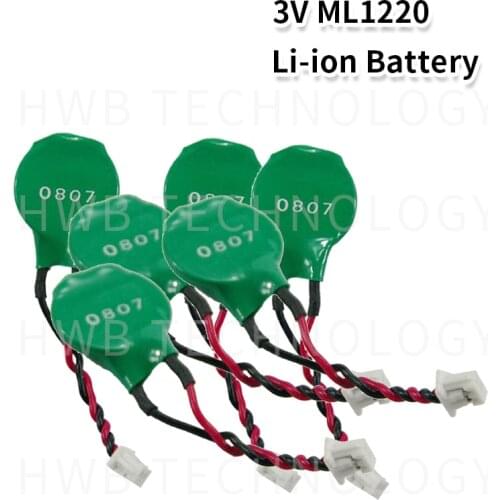 10 PCS/for NEW Varta ML1220 ML1220 3V RECHARGEABLE 2 PIN BIOS BACKUP CMOS RTC BATTERY Free shipping