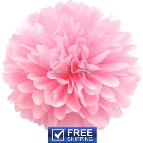 20pcs 14"(35cm) Paper Flower Balls Baby Pink-Vintage Girl Nursery Party Decor Tissue Pom Poms Baby Shower-Choose Your Colors